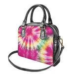 Double Tie Dye Print Shoulder Handbag