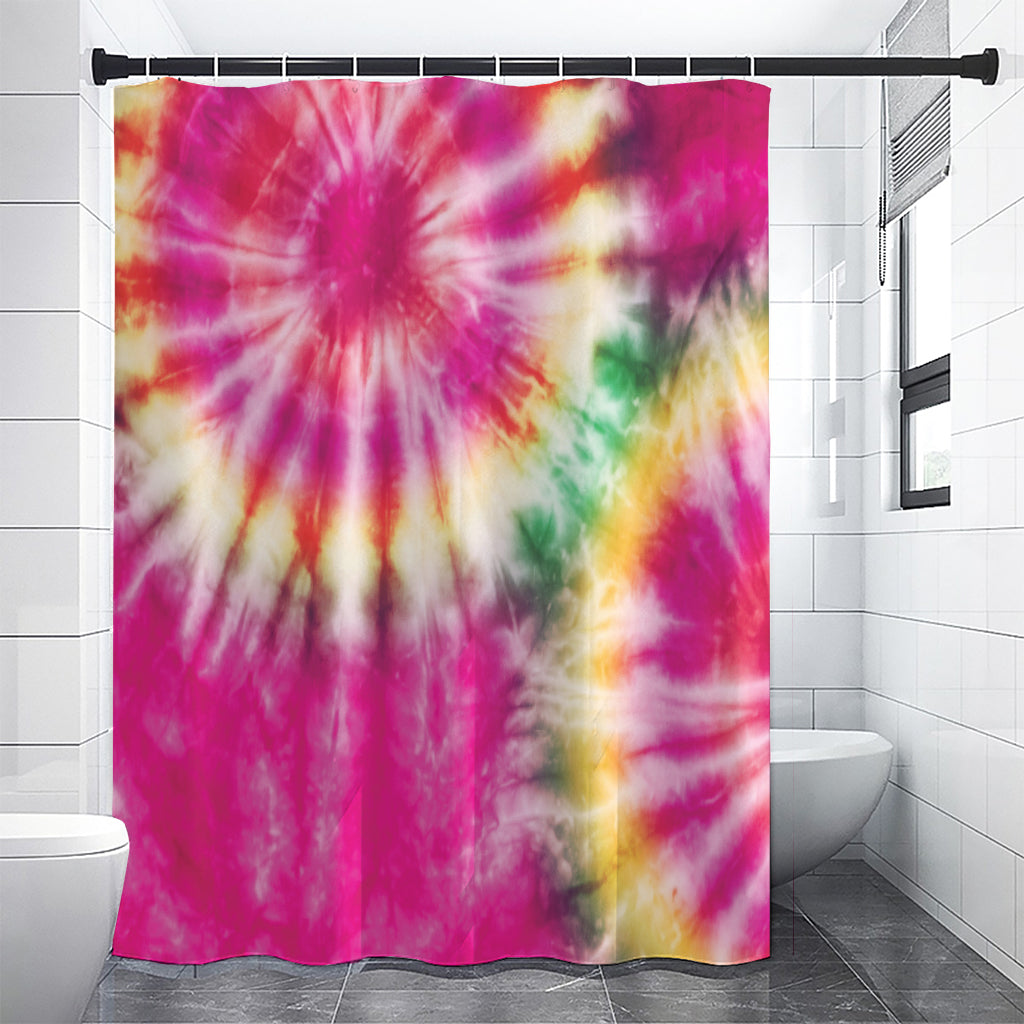 Double Tie Dye Print Shower Curtain