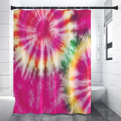 Double Tie Dye Print Shower Curtain