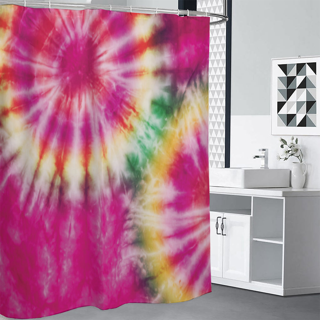 Double Tie Dye Print Shower Curtain