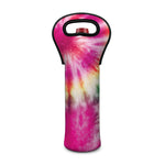 Double Tie Dye Print Single Neoprene Wine Tote