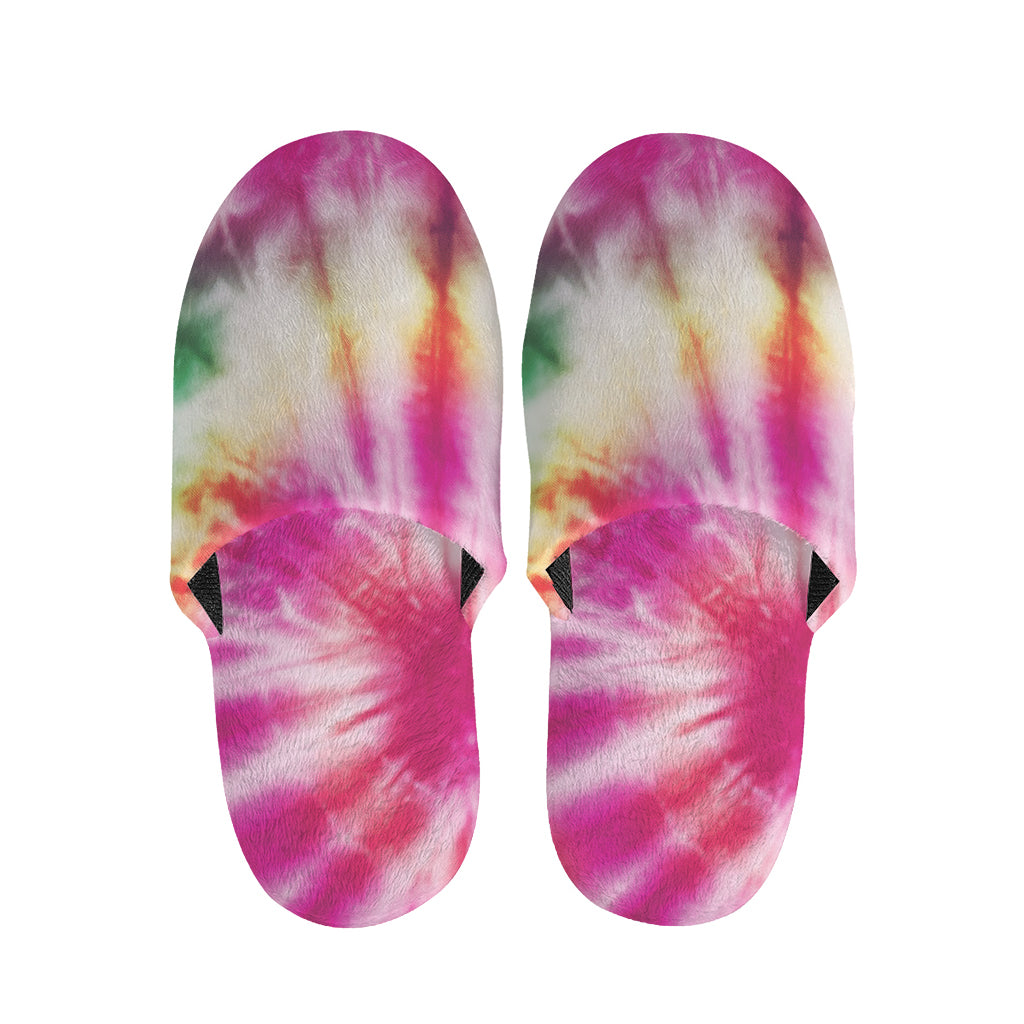 Double Tie Dye Print Slippers