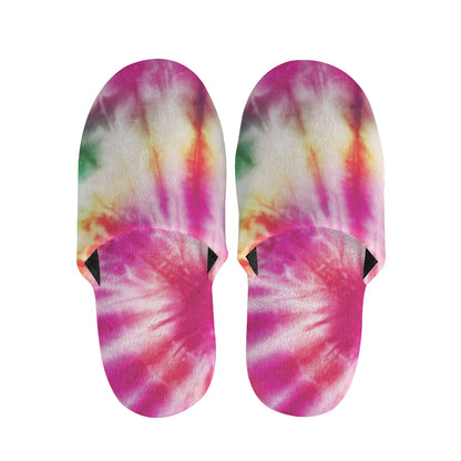 Double Tie Dye Print Slippers