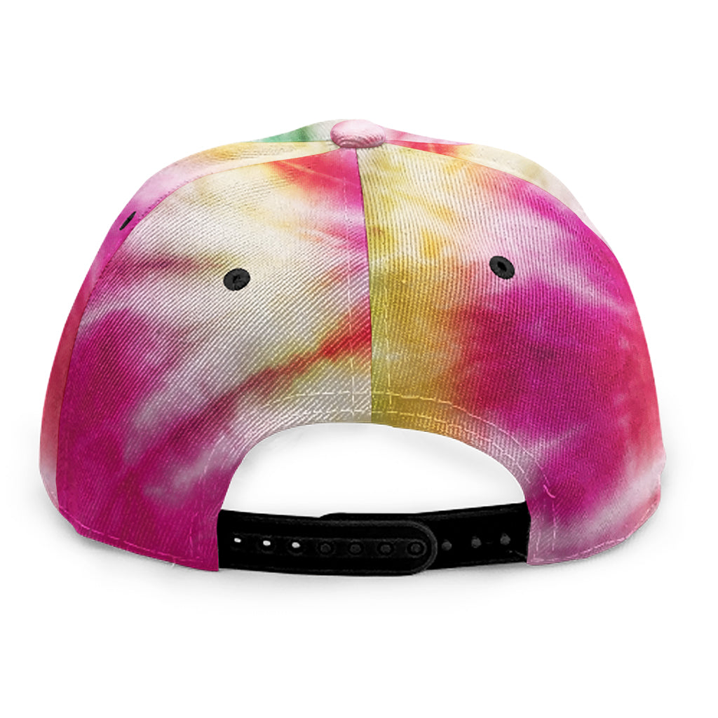 Double Tie Dye Print Snapback Cap