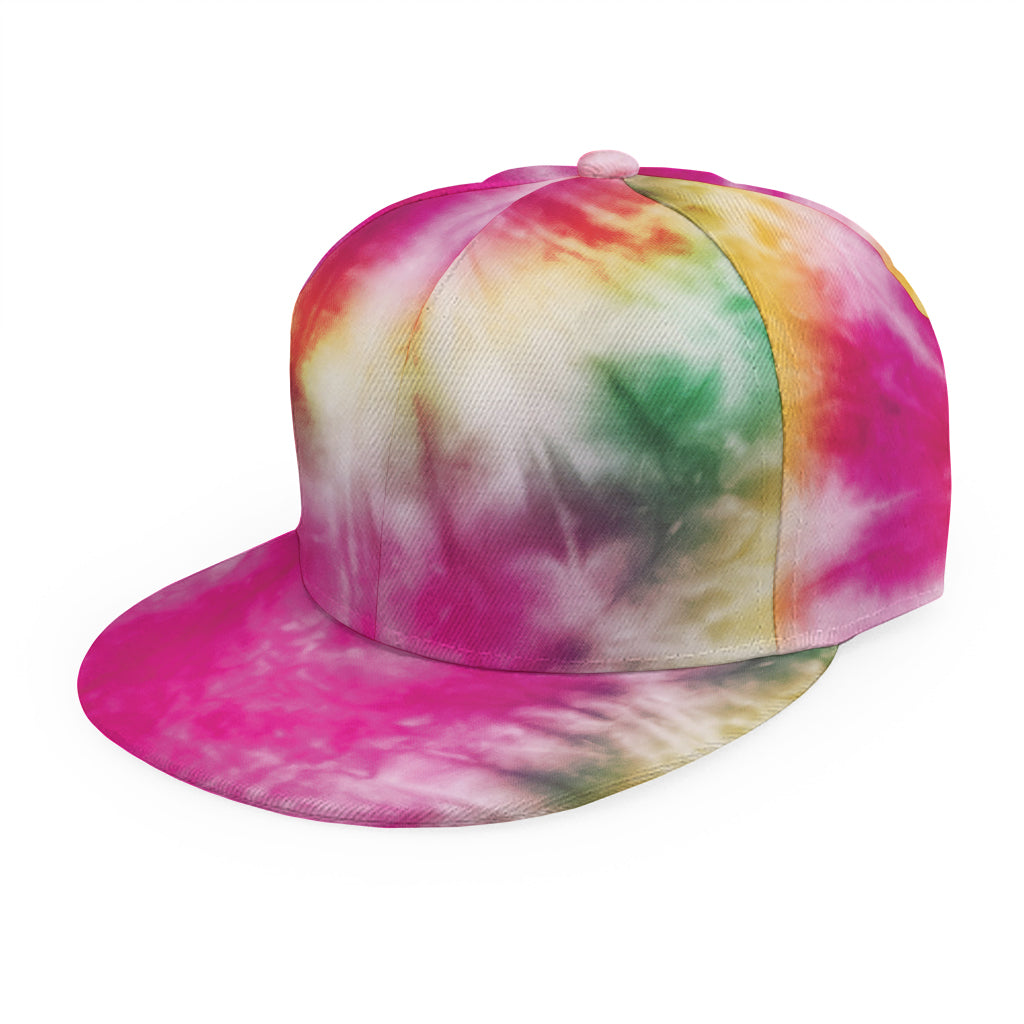Double Tie Dye Print Snapback Cap