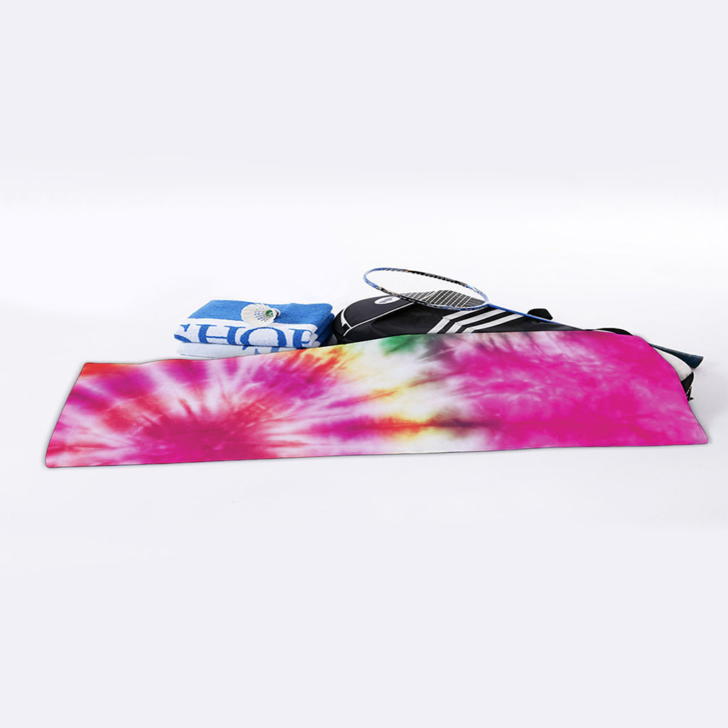 Double Tie Dye Print Sports Towel