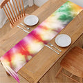 Double Tie Dye Print Table Runner