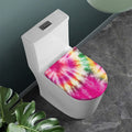Double Tie Dye Print Toilet Lid Cover