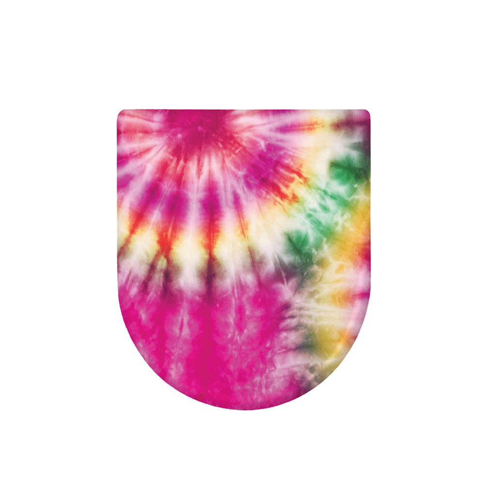 Double Tie Dye Print Toilet Lid Cover