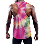 Double Tie Dye Print Training Tank Top