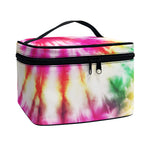 Double Tie Dye Print Travel Makeup Bag