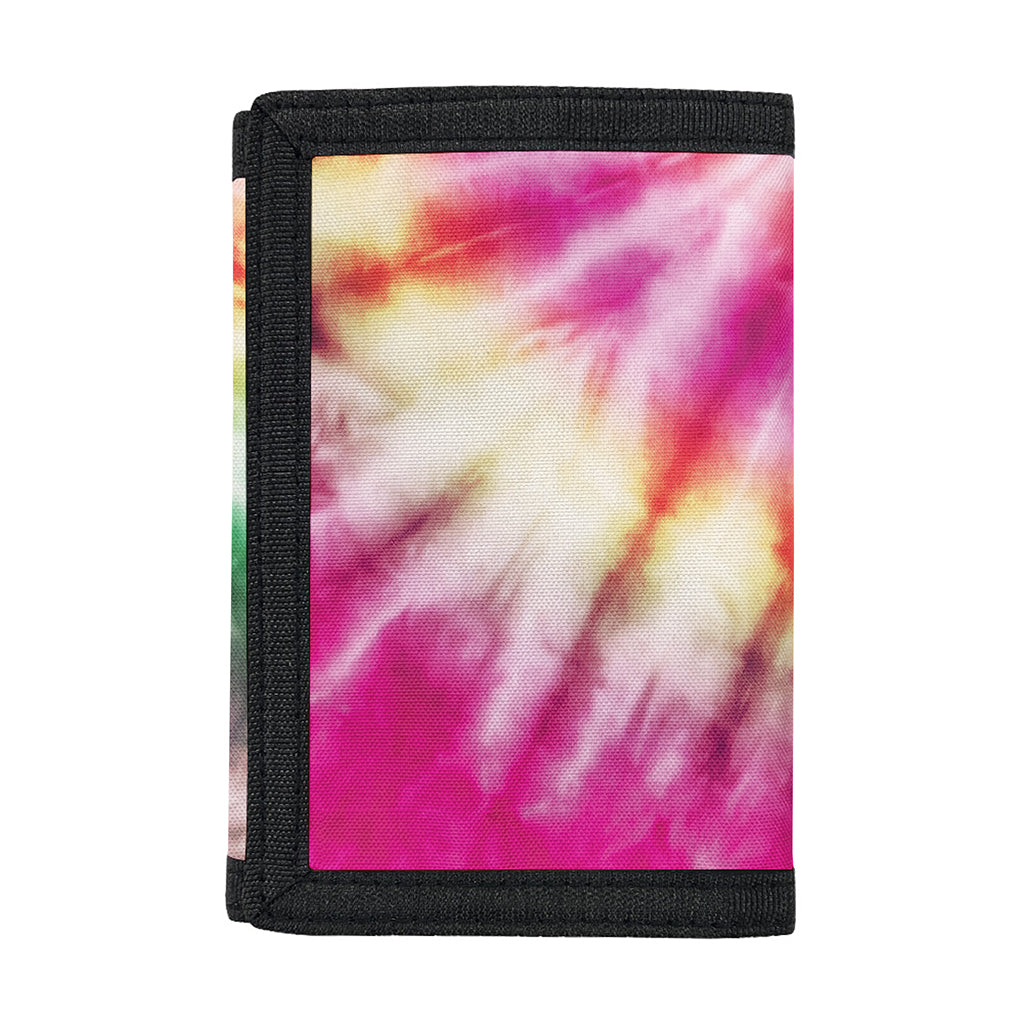 Double Tie Dye Print Trifold Wallet