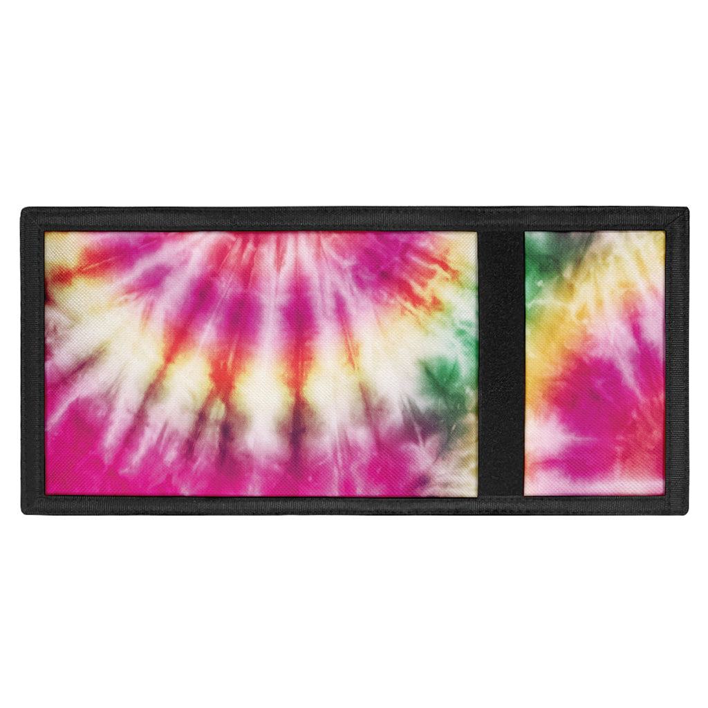 Double Tie Dye Print Trifold Wallet