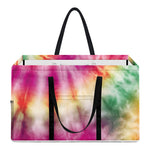 Double Tie Dye Print Utility Tote Bag