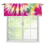 Double Tie Dye Print Window Valance
