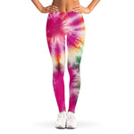 Double Tie Dye Print Women's Leggings