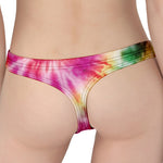 Double Tie Dye Print Women's Thong