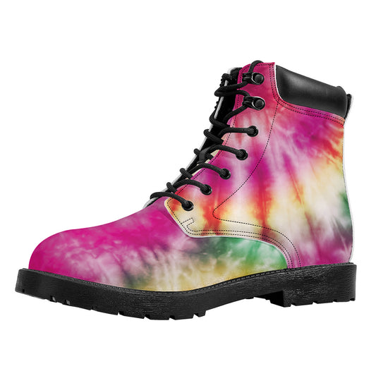 Double Tie Dye Print Work Boots