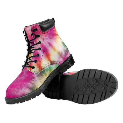 Double Tie Dye Print Work Boots