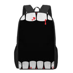 Dracula Fang Print 17 Inch Backpack