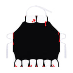 Dracula Fang Print Adjustable Apron