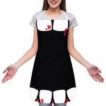 Dracula Fang Print Adjustable Apron