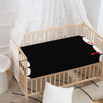 Dracula Fang Print Baby Crib Sheet