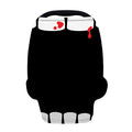 Dracula Fang Print Baby Seat Cover