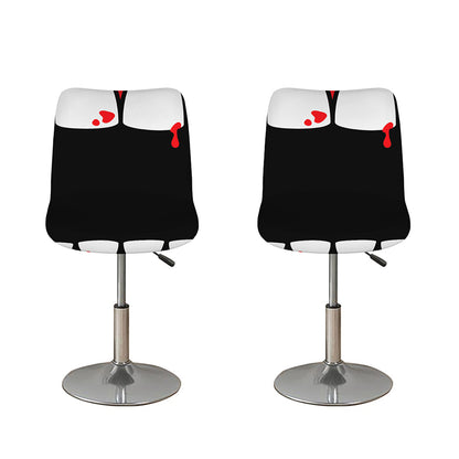 Dracula Fang Print Bar Stool Covers