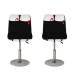 Dracula Fang Print Bar Stool Covers