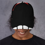 Dracula Fang Print Baseball Cap