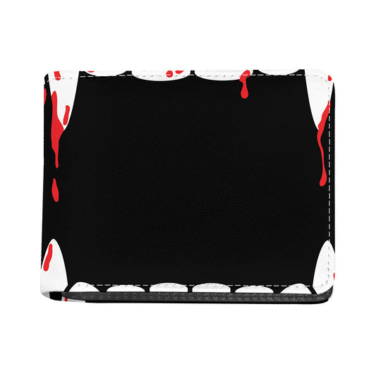 Dracula Fang Print Bifold Wallet