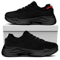 Dracula Fang Print Black Chunky Shoes