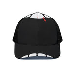 Dracula Fang Print Black Mesh Trucker Cap