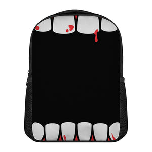 Dracula Fang Print Casual Backpack