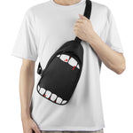 Dracula Fang Print Chest Bag