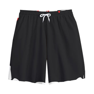 Dracula Fang Print Cotton Shorts