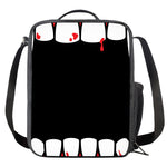 Dracula Fang Print Crossbody Lunch Bag