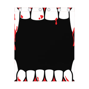 Dracula Fang Print Curtain