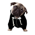 Dracula Fang Print Dog Zip Up Hoodie