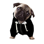 Dracula Fang Print Dog Zip Up Hoodie