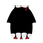 Dracula Fang Print Dog Zip Up Hoodie