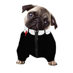 Dracula Fang Print Dog Zip Up Jacket