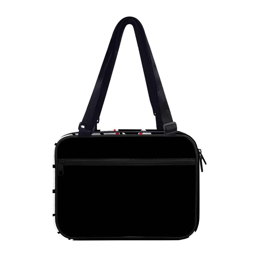 Dracula Fang Print Double Strap Bible Bag