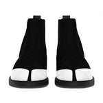 Dracula Fang Print Flat Ankle Boots