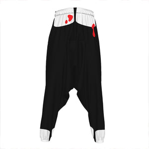 Dracula Fang Print Hammer Pants