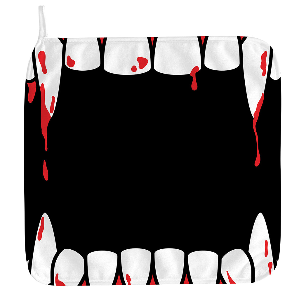 Dracula Fang Print Hand Towel