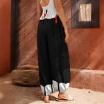 Dracula Fang Print Harem Pants