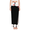 Dracula Fang Print High Slit Maxi Skirt