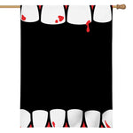 Dracula Fang Print House Flag